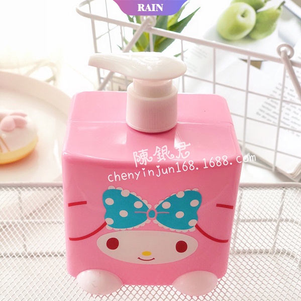 SANRIO 1 Bình Đựng Xà Phòng Rửa Tay Dạng Ấn Hình Nhân Vật Hoạt Hình My Melody Hello Kitty Stitch Dành Cho Trẻ Em
