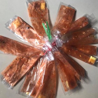 Sỉ 10 xâu bánh tráng cuốn bơ giá 180k gồm 130 bịch nhỏ