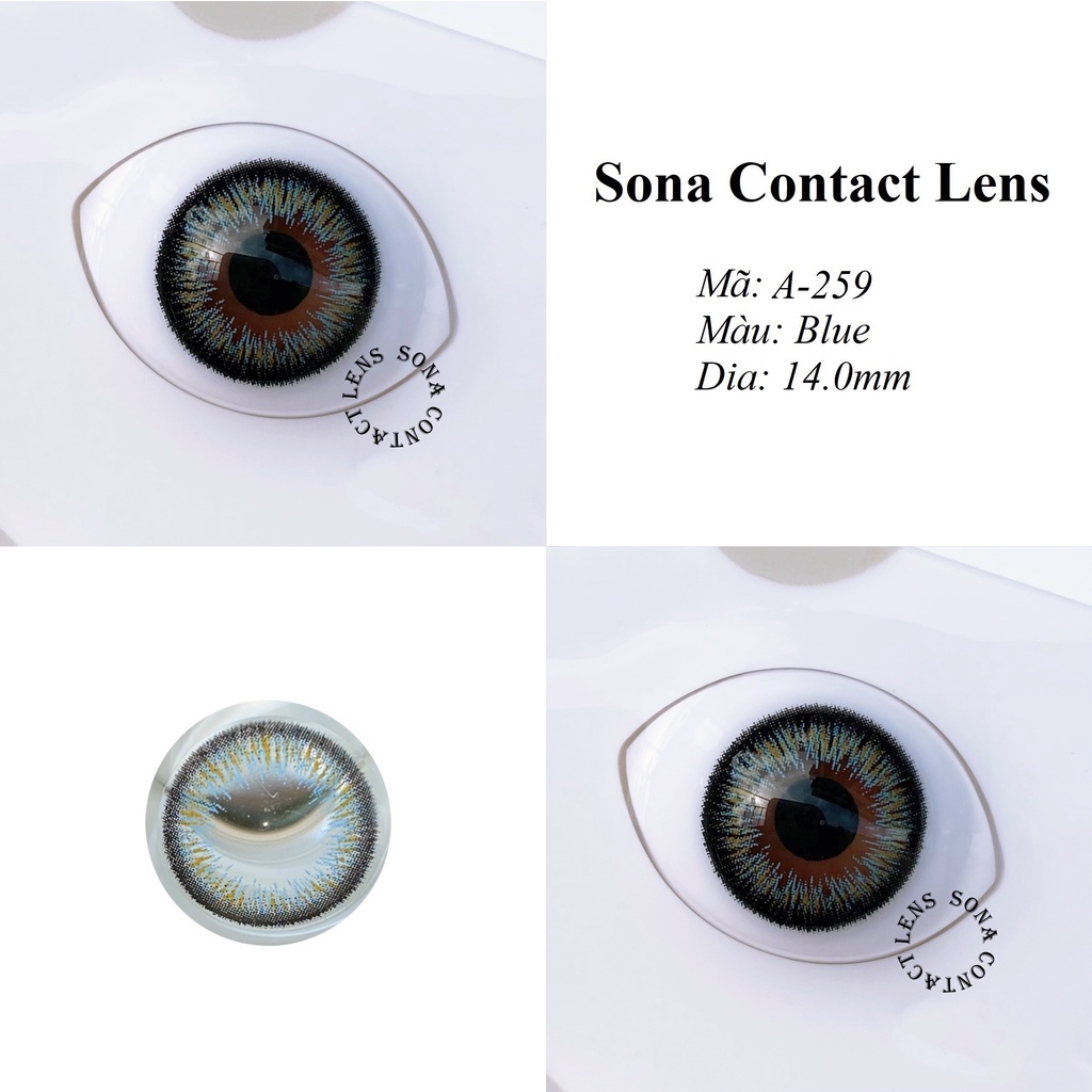 Lens Blue A-259 [EXP 9/2023] (kính áp tròng Sona Hàn Quốc)