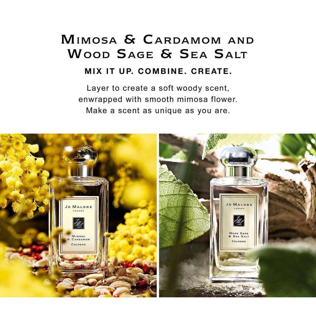 [𝗦𝗔𝗟𝗘]..::✨Nước hoa Jo Malone Wood Sage & Sea Salt Test 10ml/20ml Cologne Spray / Chuẩn authentic✨::.. | Thế Giới Skin Care