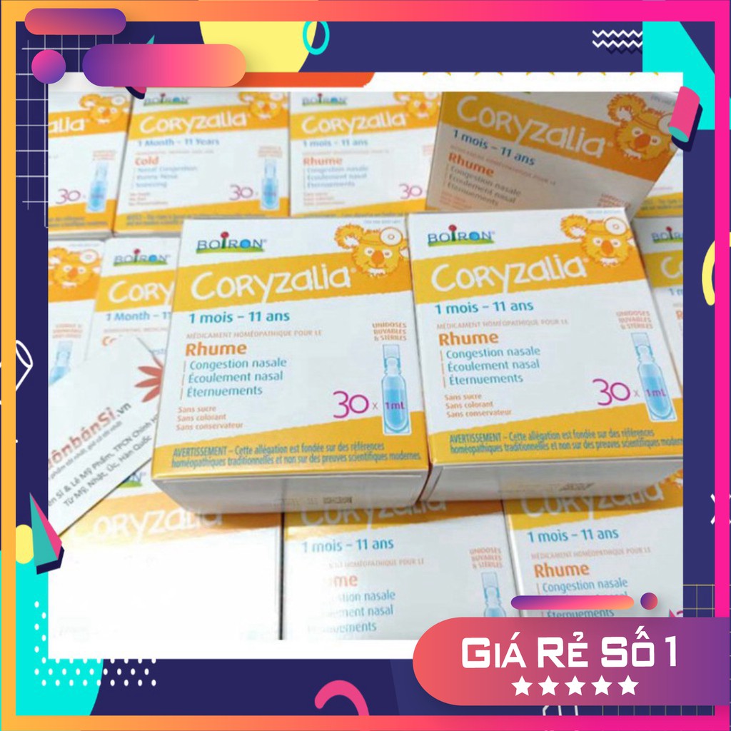 Muối uống vi lượng đồng căn- BOIRON Coryzalia Cold 30 D, 30 ML