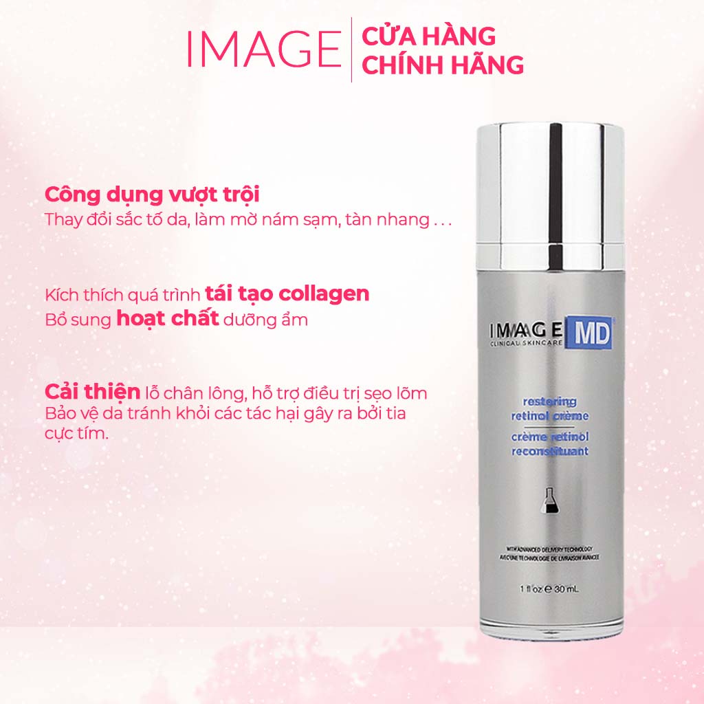 Kem làm mờ nám IMAGE md restoring crème giúp trẻ hoá làn da, làm mờ thâm nám, dưỡng da trắng mịn