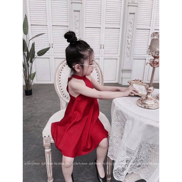 Váy yếm trơn 3 màu hottrend cho bé gái V0051