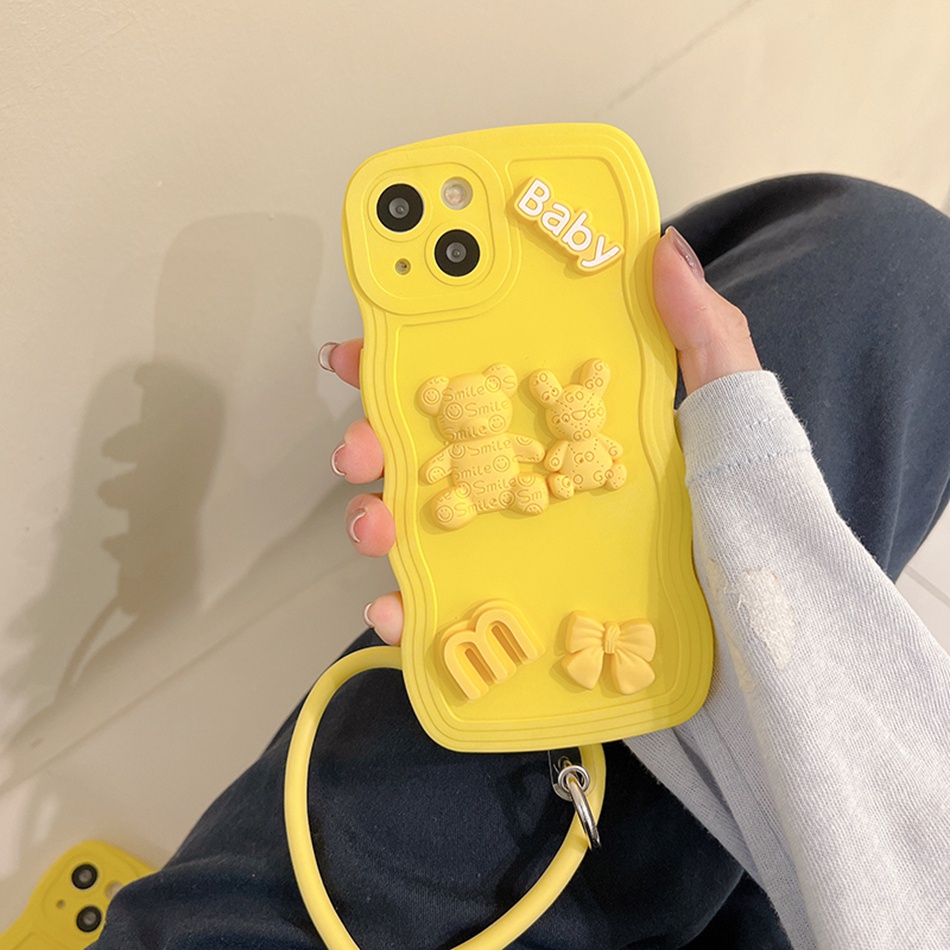 Ốp Điện Thoại Silicone Hình Gấu 3D Cho iPhone 14 13 11 12 Pro MAX Mini 6 6s 7 8 Plus 7plus 8plus 6plus 7 + 8 + X XR XS MAX 11Pro