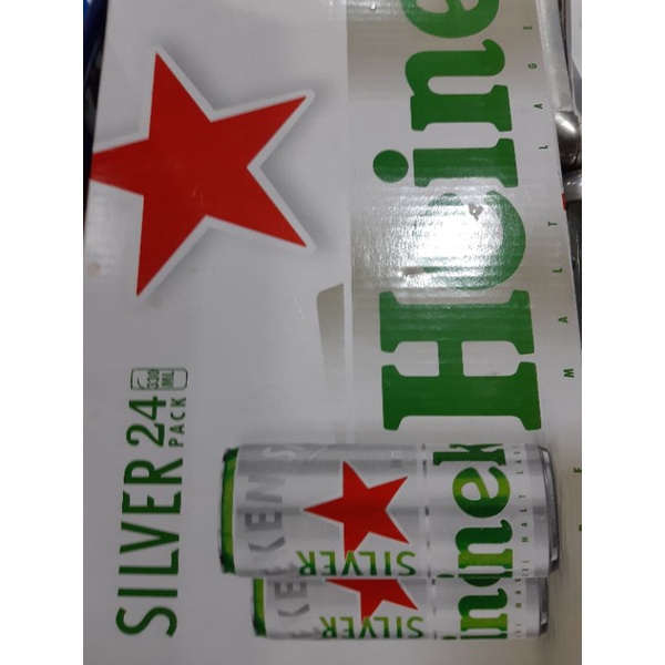 NOW SHIP - Thùng 24 lon bia Heineken silver 330ml