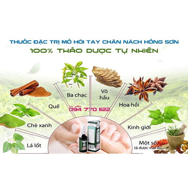 Xịt Mồ Hôi Tay Hồng Sơn | BigBuy360 - bigbuy360.vn