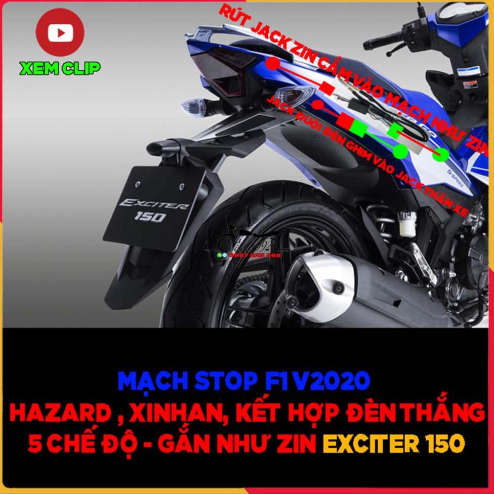 Mạch Stop F1 2020 Kết Hợp Haza - Xinhan Cho Exciter 150, Winner X Gắn Như Zin( 5 Hiệu Ứng ) - Xem Clip