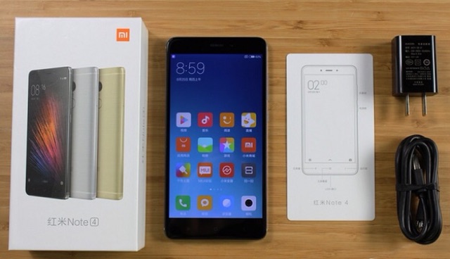 Điện thoại xiaomi note4 ram 3g, nhớ trog 32g