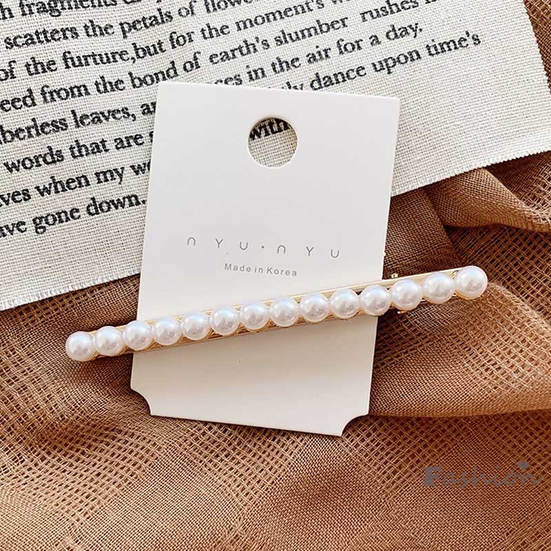 Kẹp Tóc Hoa Kim Loại Đính Ngọc Trai Giả 12 Kiểu Dáng Thời Trang