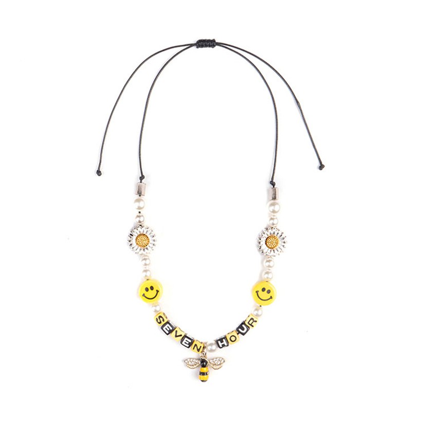 Dây Chuyền Mặt Hình Con Ong Nhỏ Đính Đá Phong Cách Hip Hop Dành Cho Nam Và Nữ 22683