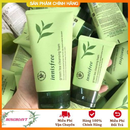 [Mã SR11JUNE5 giảm 20K đơn 50K] Sữa Rửa Mặt Trà Xanh Innifree Green Tea Cleansing Foam Size Lớn 150ml DATE mới