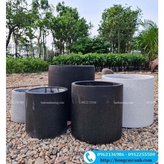 Chậu đá mài trụ tròn (chậu cồng kềnh, khách đặt mua ib hoặc alo 09122.55500)