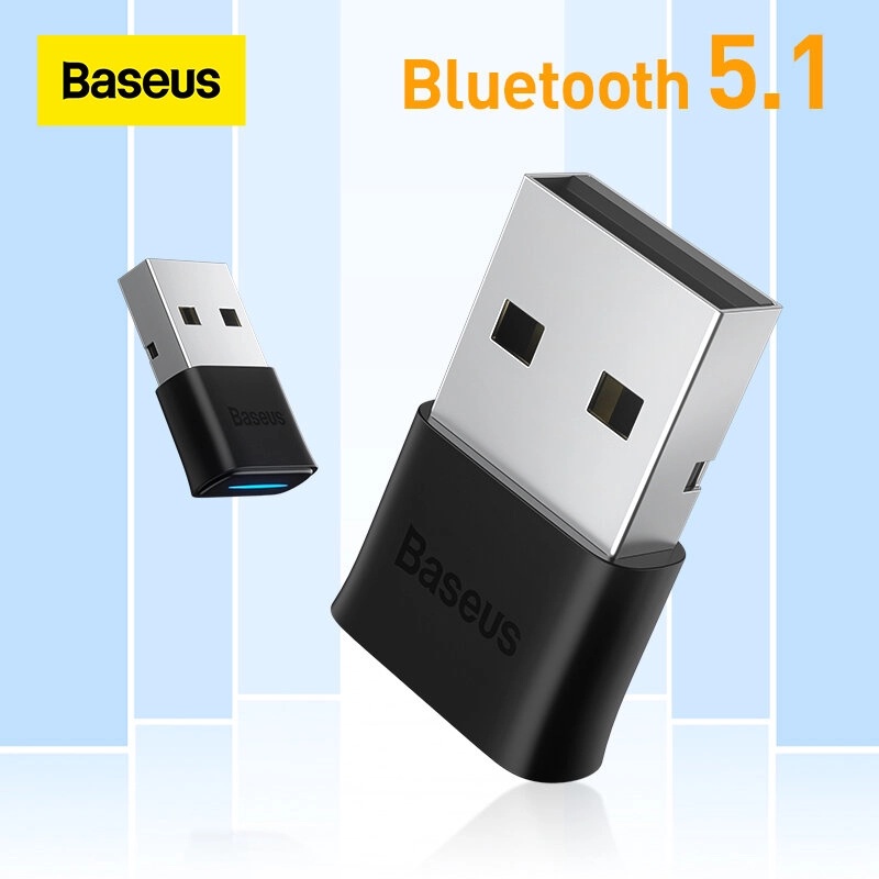 Bộ điều hợp Baseus USB Bluetooth 5.1 cho máy tính loa không dây bộ thu âm thanh