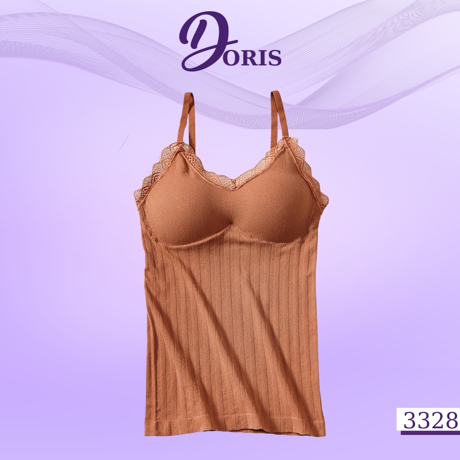 Áo lót ngực dáng dài đệm mút nâng ngực hai dây xinh xắn DORIS 3328