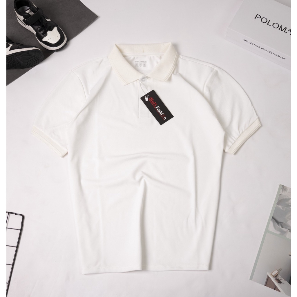 Áo polo namXẢ SỐCáo polo nam trơn cổ bẻ HOT TREND 2022 chất da cá CAO CẤP