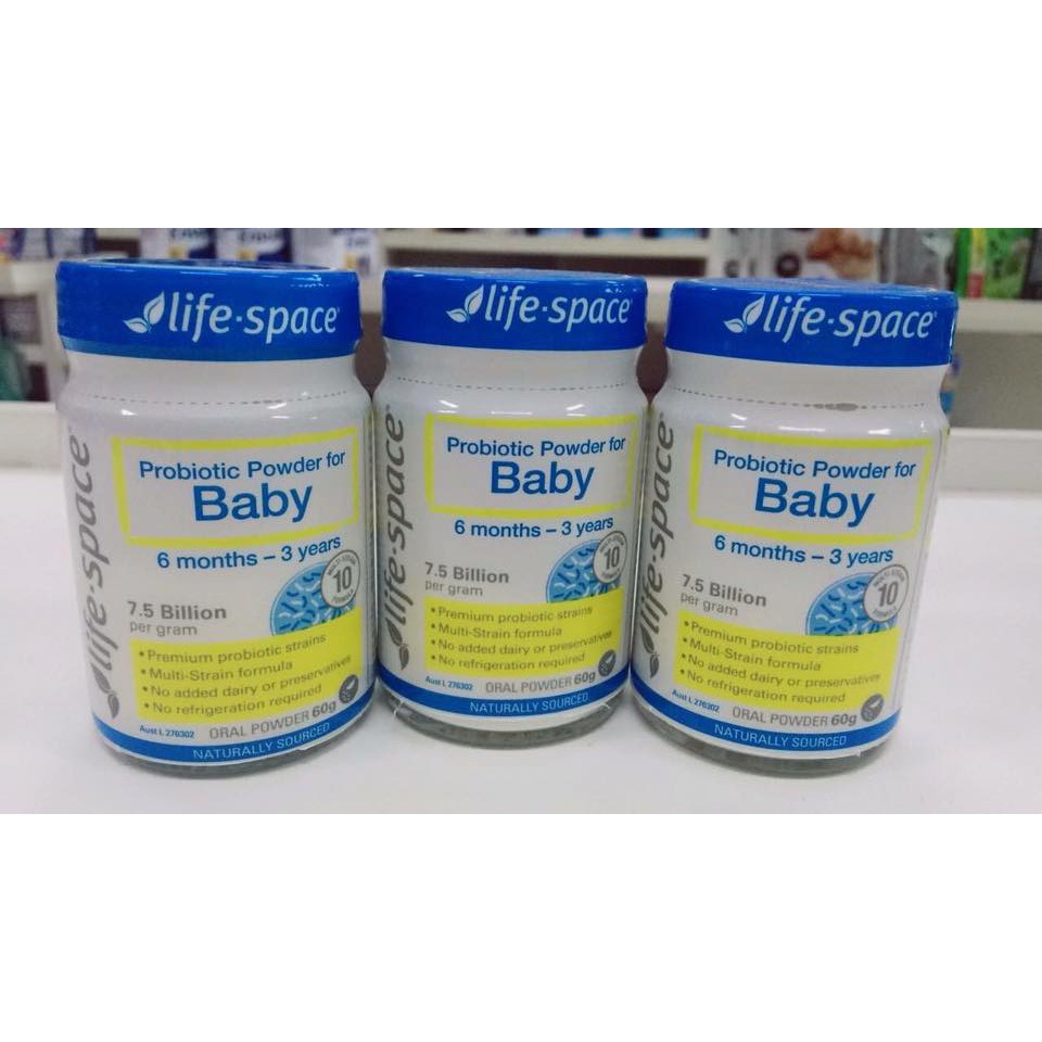 Bột men vi sinh Life Space Probiotic For Baby 40g Powder 0 - 3y