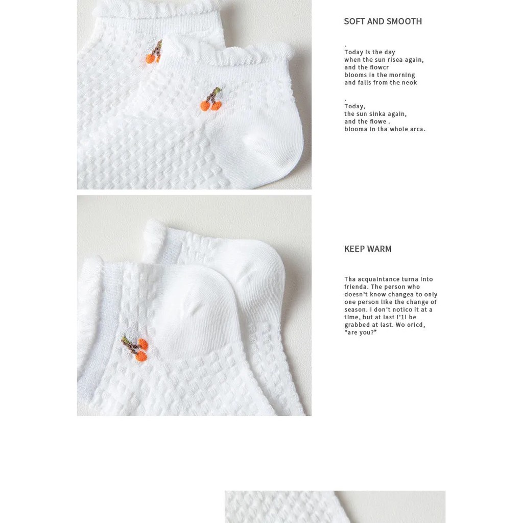 ❤️FREESHIP❤️ Tất - Vớ  Ulzzang Cổ Ngắn gân tăm Phong Cách Vintage Hàn Quốc họa tiết siêu xinh TA21