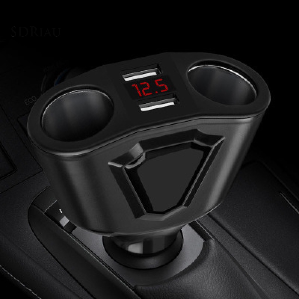 Tẩu Sạc Hai Cổng Usb 3.1a Màn Hình Kỹ Thuật Số Cho Xe Hơi