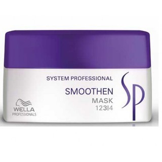 Hấp dầu siêu mượt cho tóc thẳng SP Wella Smoothen Mask - 200ml