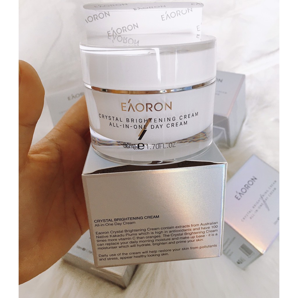 KEM DƯỠNG TRẮNG  EAORON CRYSTAL BRIHTENING CREAM ALL KEM DƯỠNG BAN NGÀY