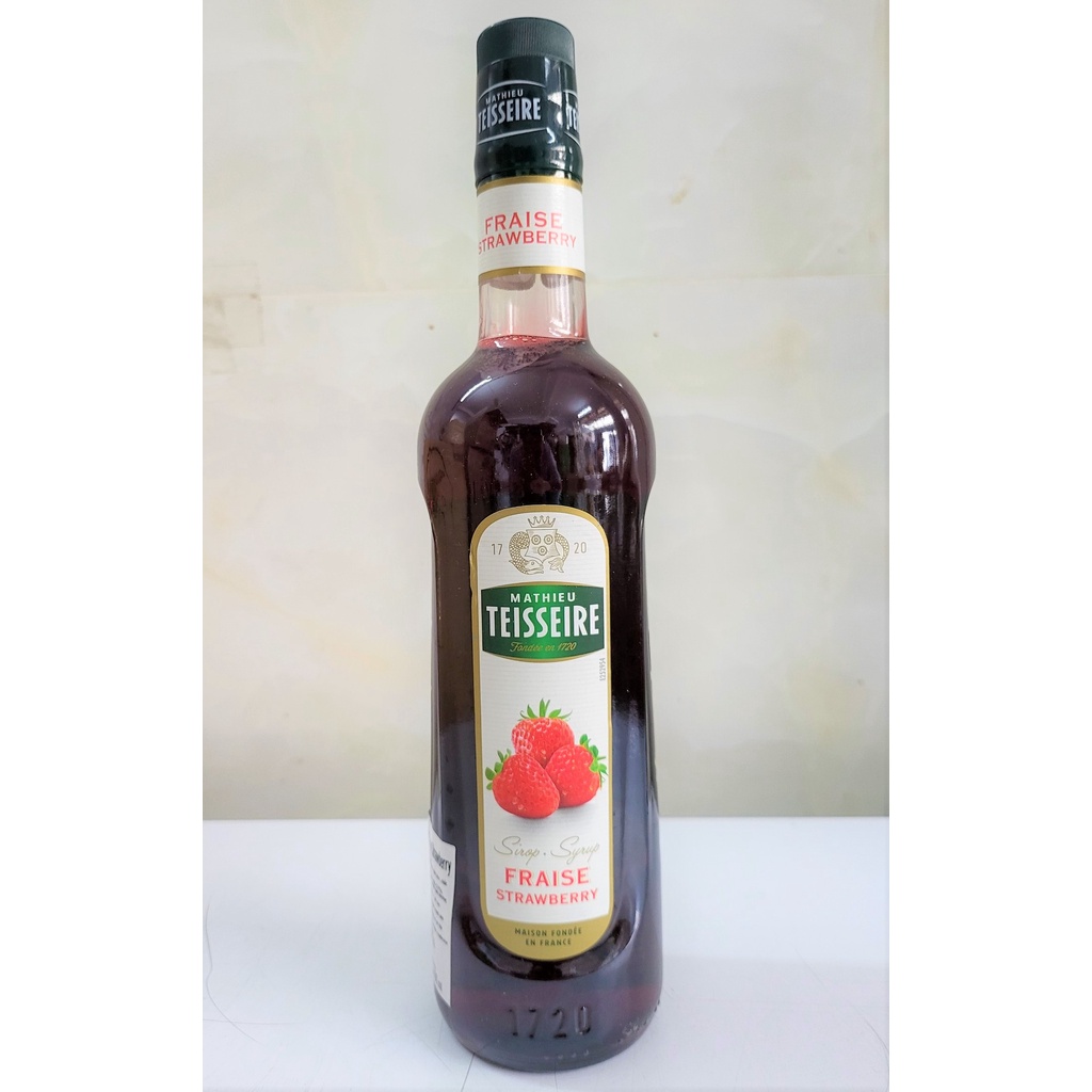 [Chai 700ml] [DÂU] SI RÔ PHA CHẾ THỨC UỐNG [France] MATHIEU TEISSEIRE Syrup Strawberry