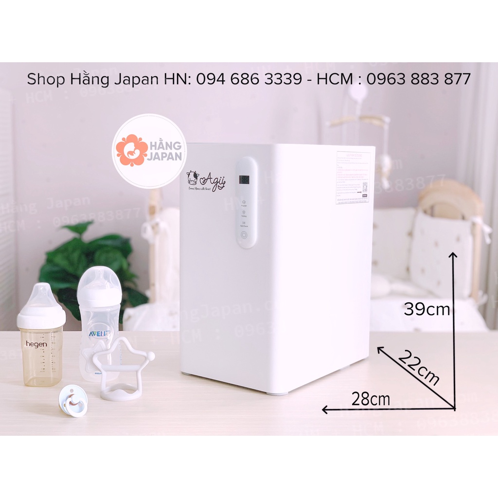 Máy rửa bình sữa thông minh Agii Korea 3in1 Chính hãng ( Rửa - Tiệt Trùng - Sấy Khô )