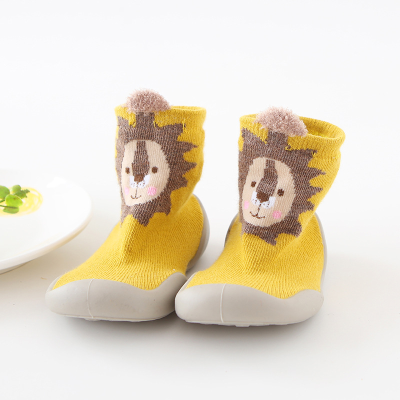 Spring and autumn New style Cotton outdoor children socks soft rubber single house socks cartoon baby boy toddler shoes