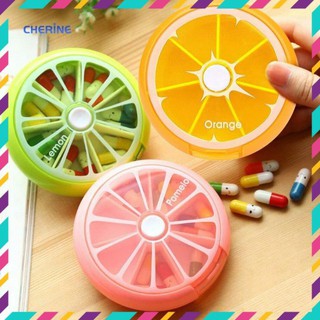 ☘GIÁ SỈ☘ Hộp chia thuốc thiết kế xoay hình trái cây xinh xắn
