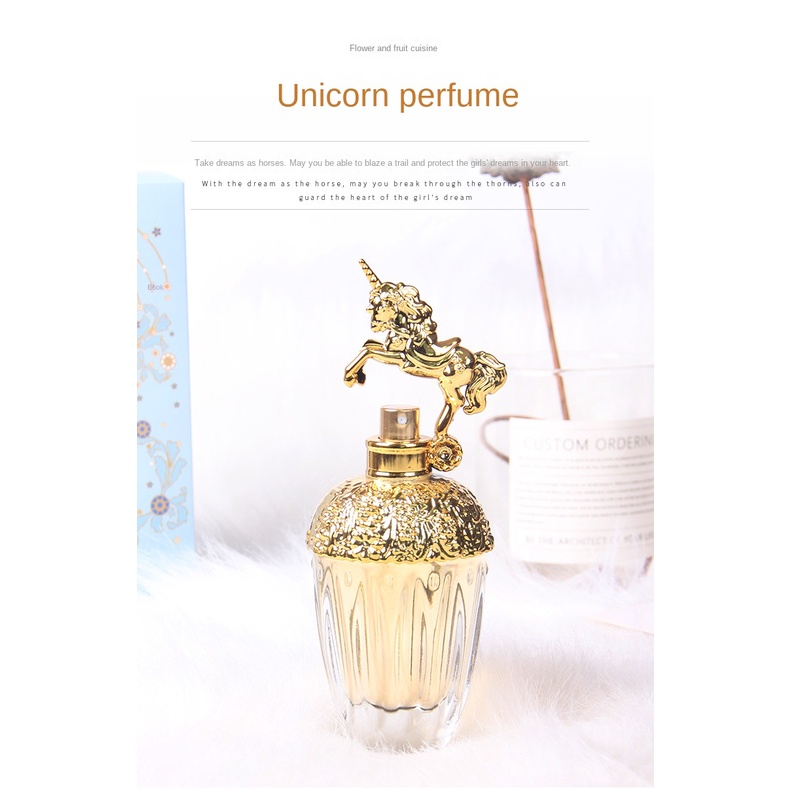 Nước Hoa tiktok 80ml Hình Kỳ Lân Dạng Cát Chảy Xinh Xắn Cho Nữ