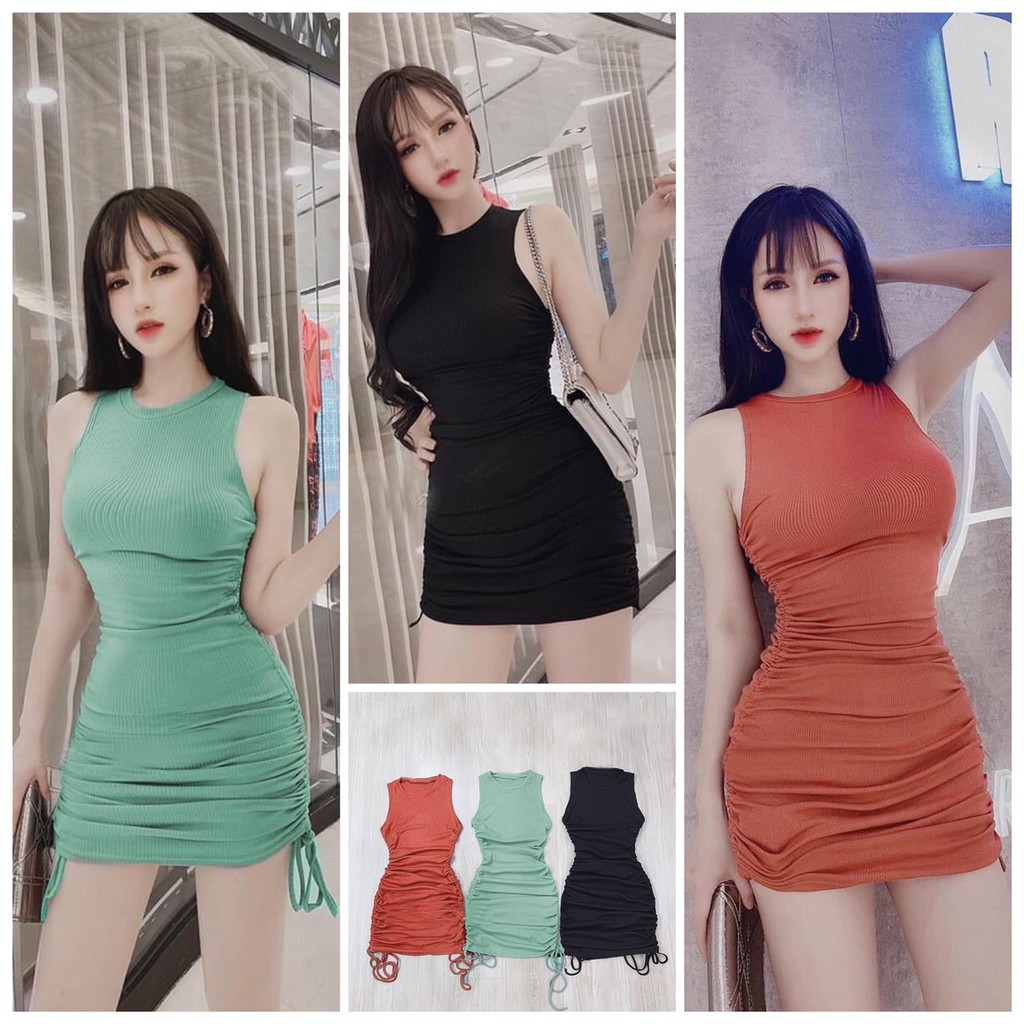 Đầm Body Rút Hông - Kèm hình thực | BigBuy360 - bigbuy360.vn