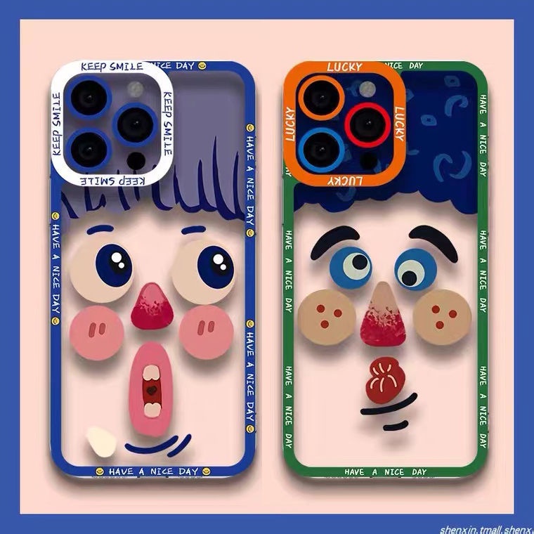 Ốp Điện Thoại Silicon Trong Suốt Họa Tiết Bé Trai Và Bé Gái Cho IPhone 13/12 Pro Max Case/11/ XS/ XR/ X/ 8/ 7/ 6/ Plus