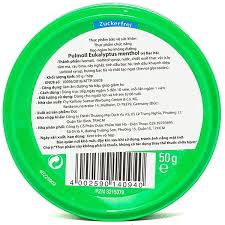 Zuckerfei Pulmoll Eucalyptus Lozenges 50g  Hộp 50g / PULMOL / VIÊN NGẬM ĐỨC PULMOLL XANH VỊ BẠC HÀ