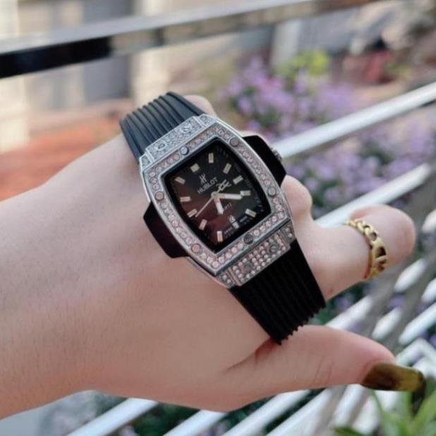 Đồng hồ nữ hublot đính đá sang trọng [Bảo hành 12 tháng] tặng hộp cao cấp