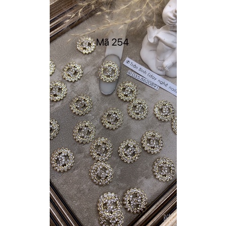 Charm cao cấp mã 245_ mã 254, phụ kiện gắn móng tay