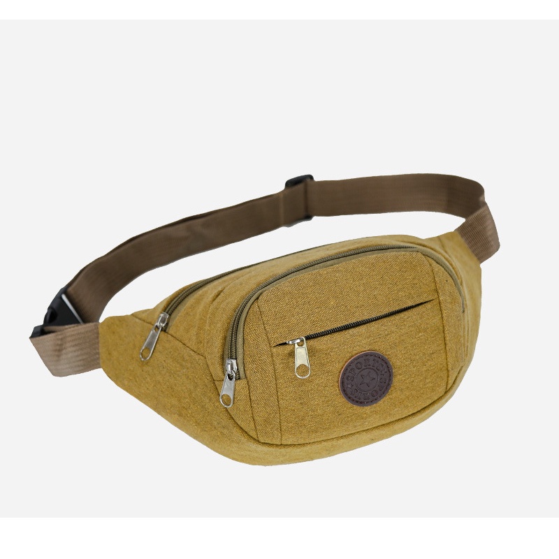 Túi Đeo Hông, Đeo Bụng Nam Nữ Thời Trang có 3 ngăn đựng tiện dụng logo SPORT