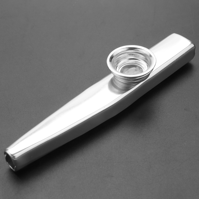 Kazoo Hợp kim nhôm Kim loại với 5 chiếc Quà tặng Màng sáo cho trẻ em Những người yêu âm nhạc