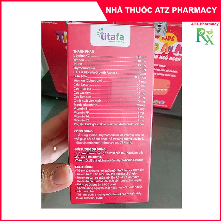 THẢO AN NHI Siro Giúp Bé Ăn Ngủ Ngon- atz pharmacy