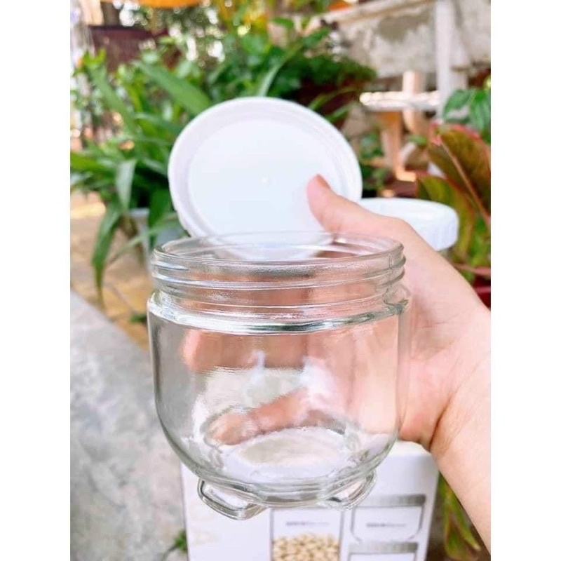 BỘ 3 HỦ THUỶ TINH ĐỰNG GIA VỊ - ĐỒ KHÔ HÀNG KHUYẾN MÃI