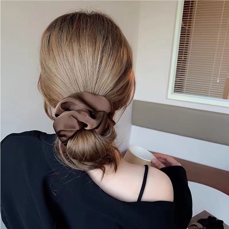 Dây Buộc Tóc Satin Cao Cấp Phong Cách Pháp
