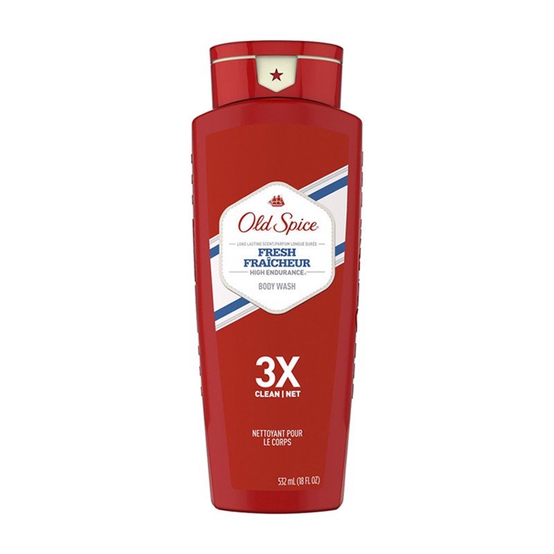 Sữa tắm nam OLD SPICE Mỹ Fresh High Endurance Body Wash 532ml -Dạng Gel