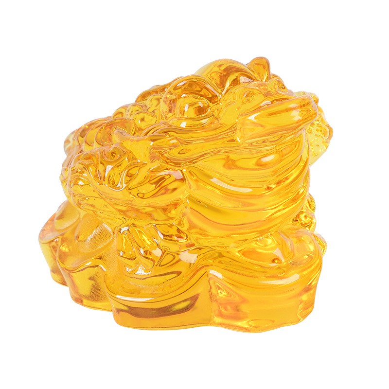 Thiềm từ  pha lê phong thủy may mắn & tài lộc, dài 6.5cm