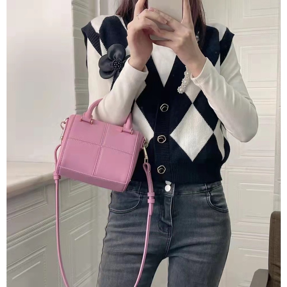 ✑◐Túi Xách ck2- ck2- Thời Trang Mùa Hè Cho Nữ50671317Túi Đeo Vai Bằng Vải Bông Nhỏ Gọn Thiết Kế Chần Bông Dành Cho Bạn Nữ - 1 Tuổi