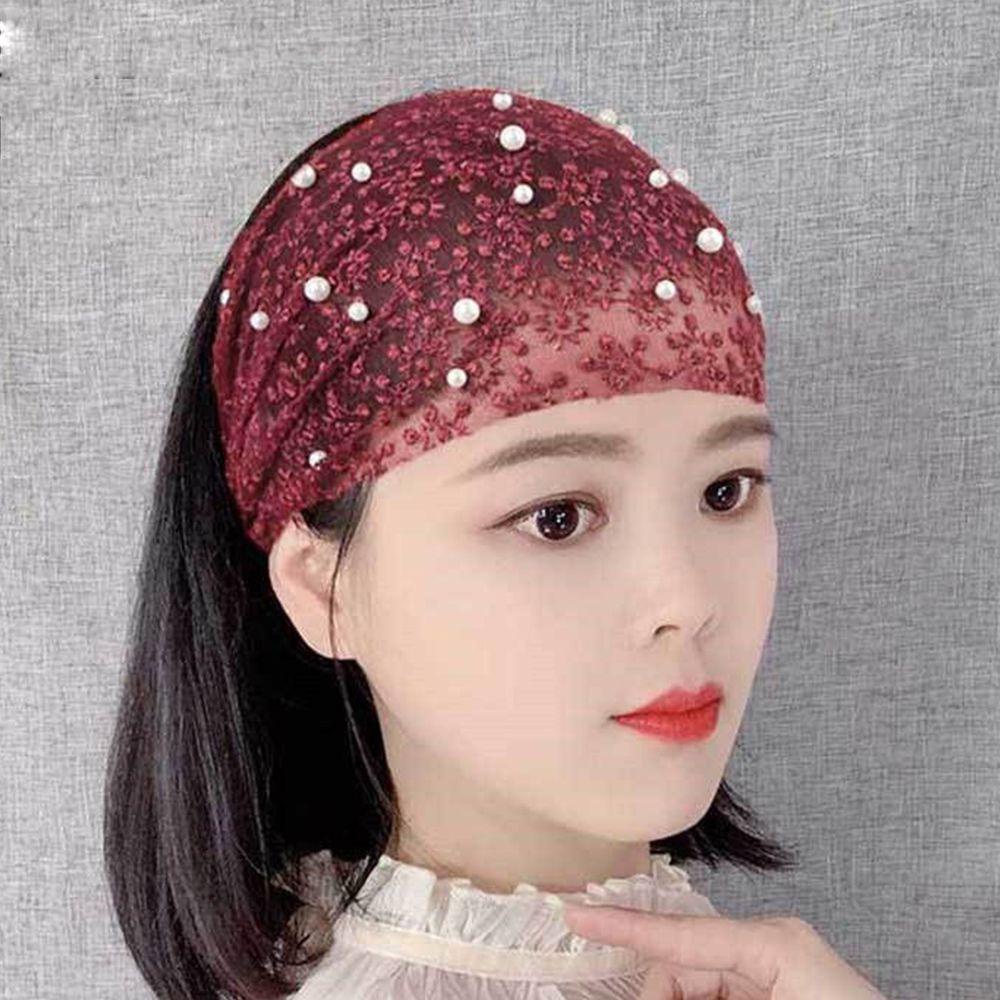 DARON Băng Đô Cài Tóc Rửa Mặt / Trang Điểm Họa Tiết Hoa Phong Cách Vintage Hàn Quốc