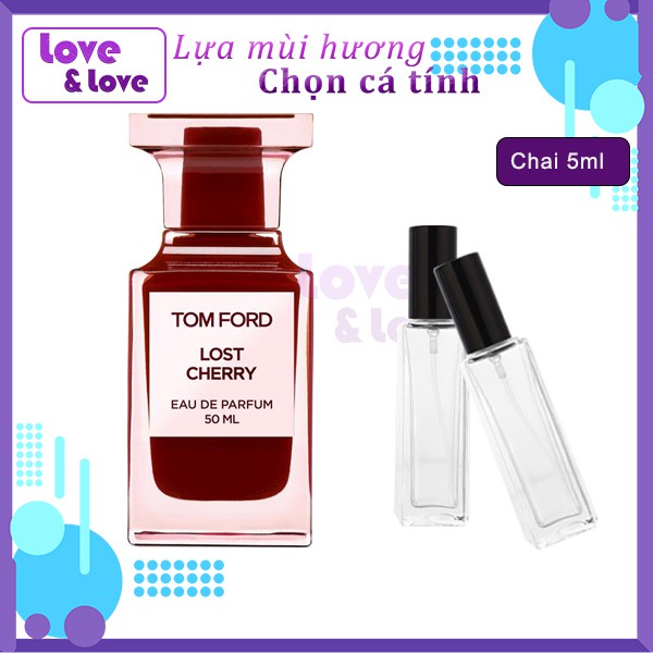 [⚡FREESHIP50k⚡️] Mẫu 5ml/10ml Unisex Tom Ford Lost Cherry EDP (Hương anh đào ngọt ấm gợi cảm)