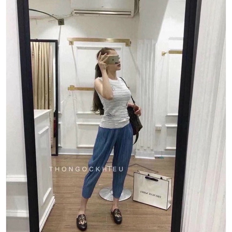 QUẦN BAGGY DẬP LY CẠP CHUN BO ỐNG