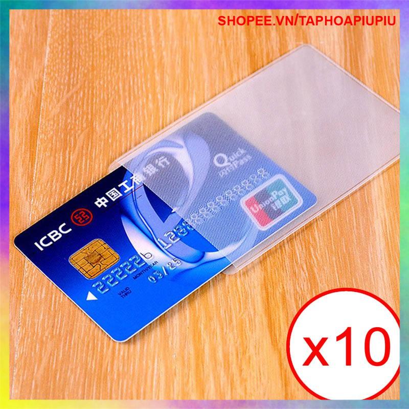 COMBO 10 MIẾN VỎ BỌC THẺ ATM, THẺ SINH VIÊN, THẺ CĂN CƯỚC, BẰNG LÁI XE