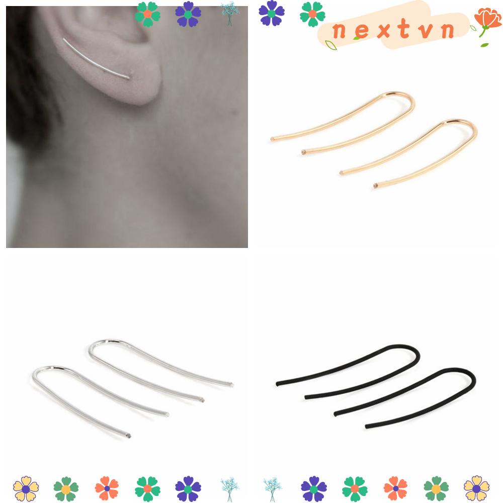 Khuyên Tai Nữ Hình Chữ U Đơn Giản Thời Trang