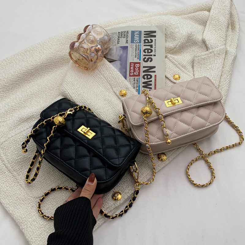 Túi vuông IELGY nhỏ hình thoi đơn giản linh hoạt dành cho nữ