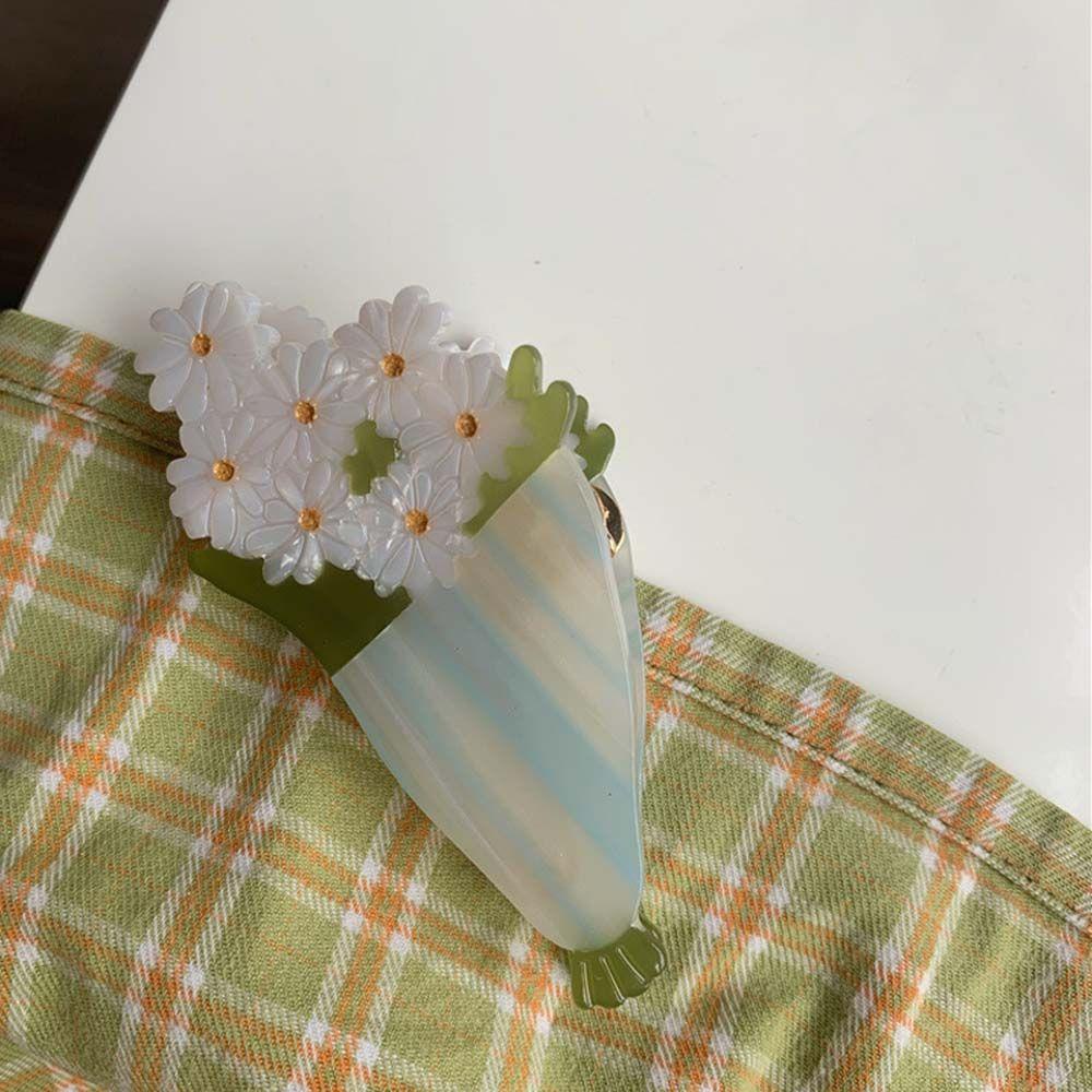 AROMA Kẹp Tóc Hình Bó Hoa Cúc / Quả Chanh Dễ Thương