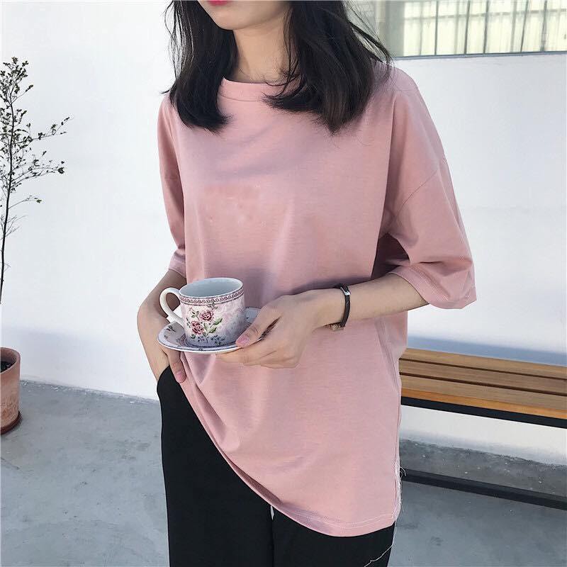 Áo thun tay lỡ form rộng unisex Be Yourself - trơn basic